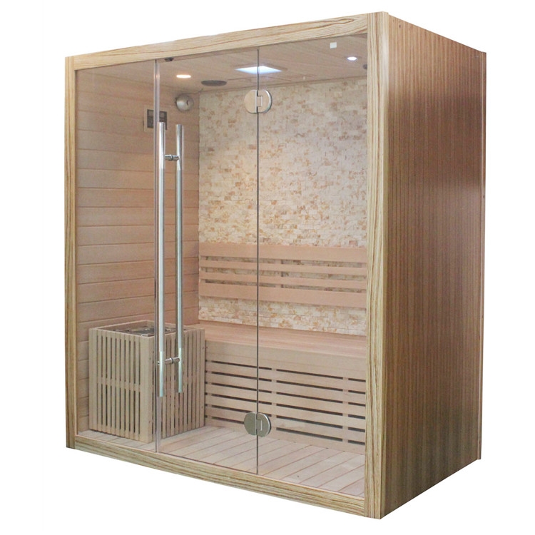 Good quality traditional wood steam sauna room wet sauna
