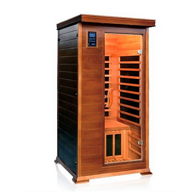 Red cedar best price 1 person far infrared sauna room