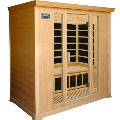 Canada hemlock 4 person carbon heater far infrared sauna for home use