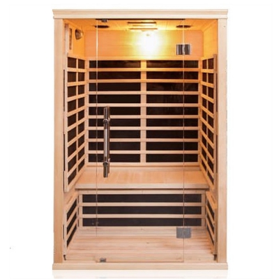 2 person big size carbon heater infrared dry sauna room for home use