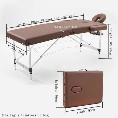 Hot sale cheap price portable aluminium massage table for spa