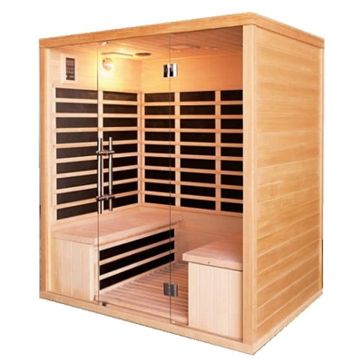 4 person transparent glass carbon heater indoor far infrared sauna room for sale