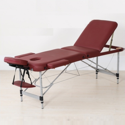 Most popular 3 section portable aluminium table de massage
